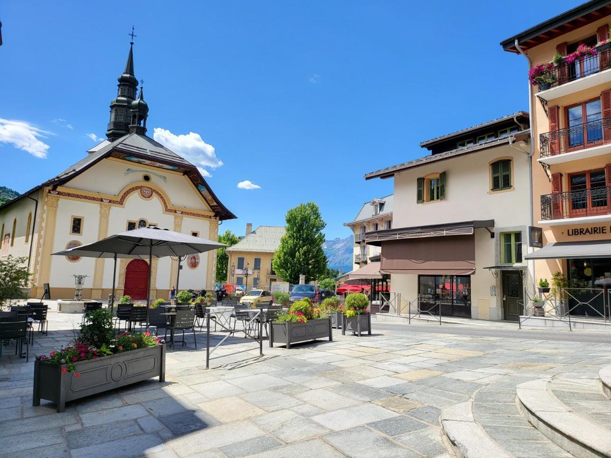 Appartement Dans Chalet Avec Piscine Couverte Saint-Gervais-les-Bains Exterior photo